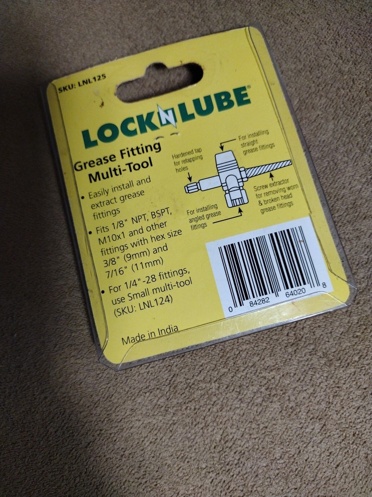 Locknlube grease fitting Large multi tool