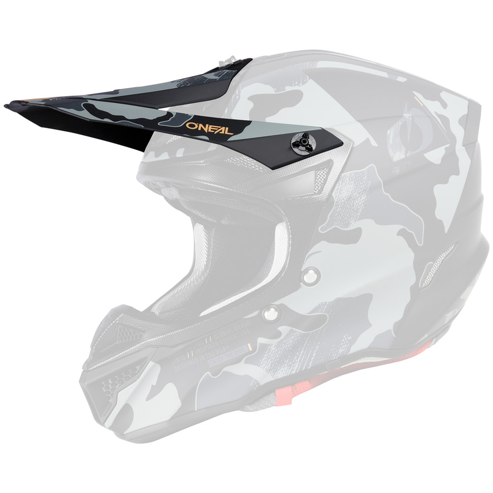 Oneal 5 Series Camo Replacement Helmet Visor Black/Gray