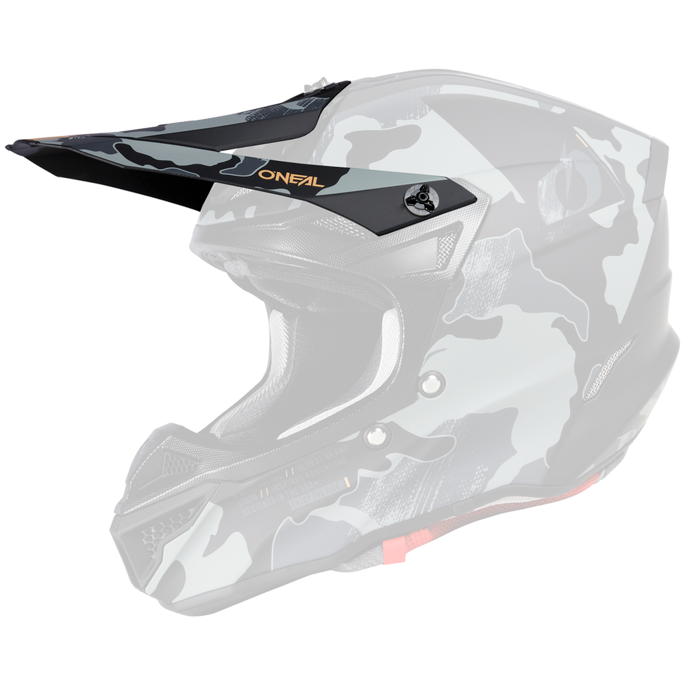 Oneal 5 Series Camo Replacement Helmet Visor Black/Gray