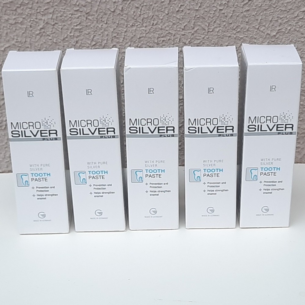 LR Micro Silver Plus Tooth Paste with Pure Silver 75 ml 2.5 Oz Germany x 5 pack