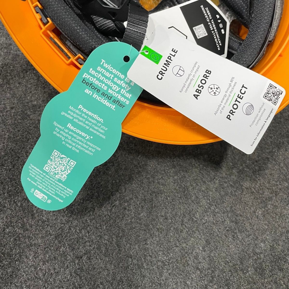 STUDSON SHK-1 Full Brim Vented Industrial Safety Helmet, Orange, SHK1-FB-CTOO