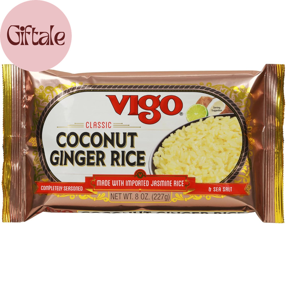 Authentic Coconut Ginger Rice, Imported Jasmine (Coconut Ginger, 8 Ounce (Pack o