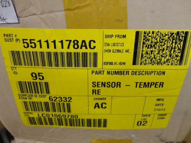 Mopar 55111178AC Cabin Air Temp Sensor OEM