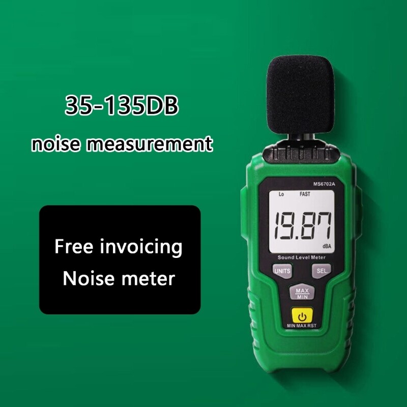 Handheld Noise Level Meter Tool with 0.1dB Resolution for Technical Applications