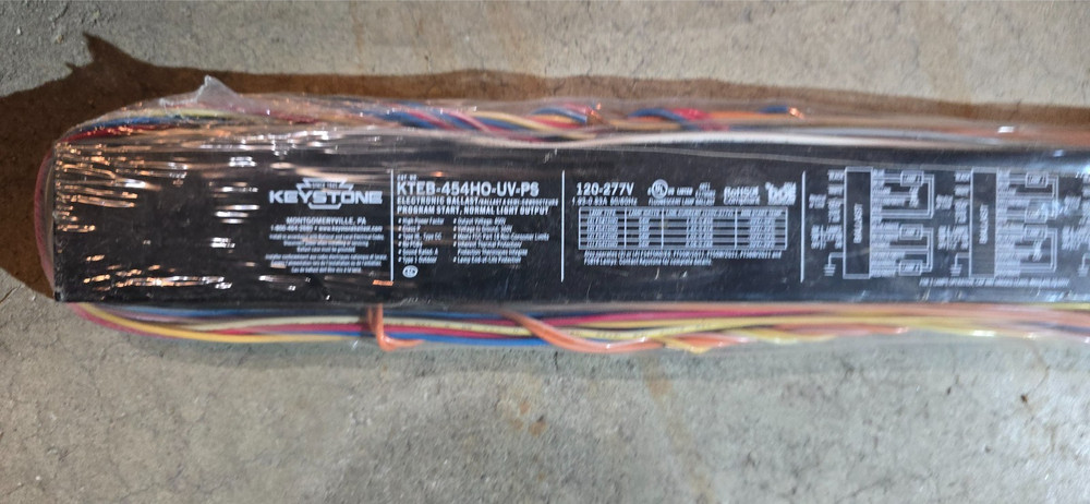 KEYSTONE KTEB-454HO-UV-PS ELECTRONIC BALLAST PROGRAM START, NORMAL LIGHT OUPUT