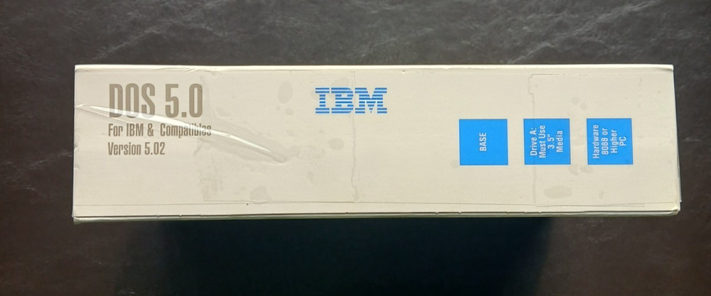 Microsoft MS-DOS 5.0 Programmable Disk Operating System For IBM In Box