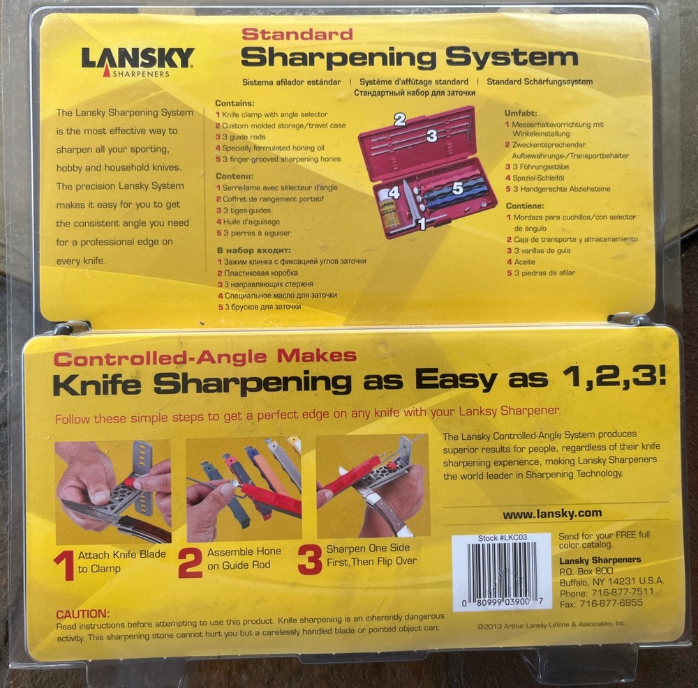 Lansky Deluxe Controlled-Angle Precision Knife Sharpening System - LKC03
