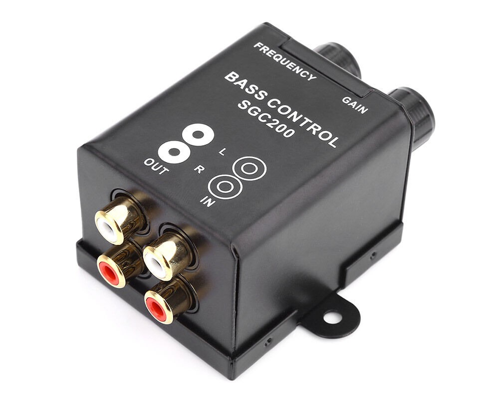 Auto Car Remote Amplifier Subwoofer Equalizer Crossover Bass Controller Kit -USA