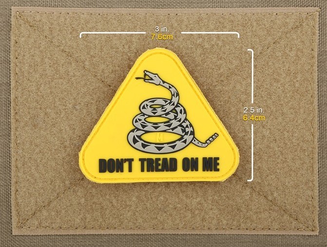 Gadsden Don't Tread On Me Triangle 3D Morale Patch