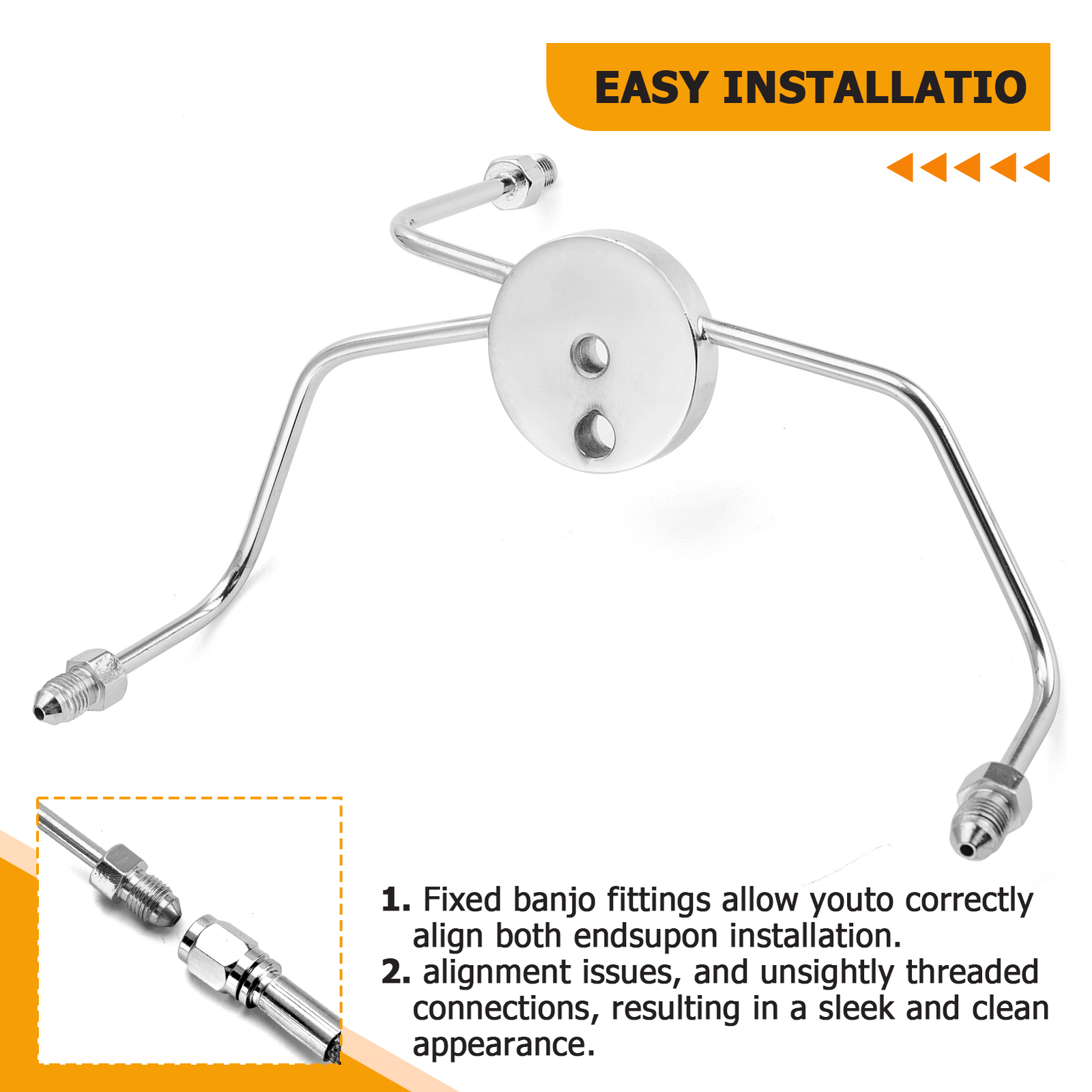 12"-14" Handlebar Braided Brake Line Kit For Harley Road King FLHR FLHRC Non-ABS