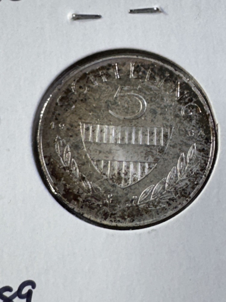 1964 Austria 5 Schilling Silver Proof