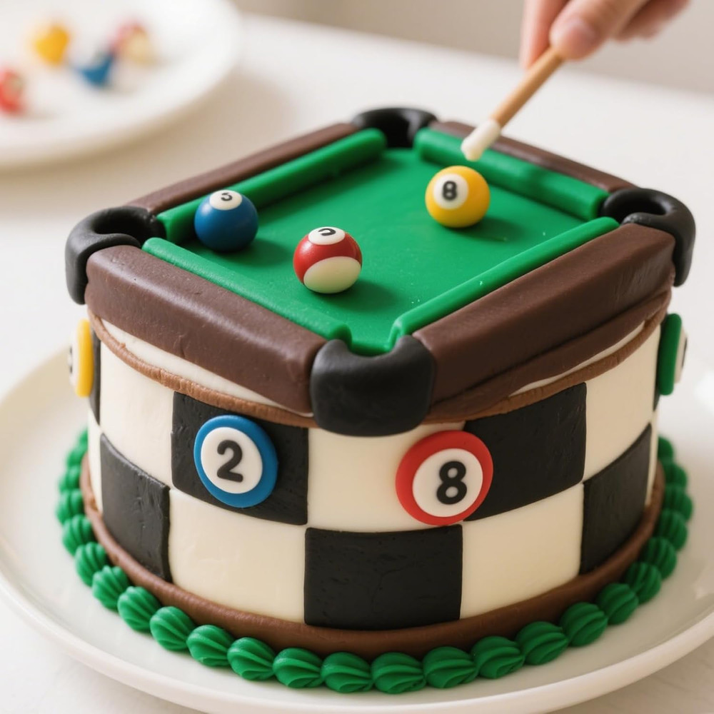 Mini Billiard Balls Set Resin Casting Mold, Pool Table Triangle Ball Rack Silico