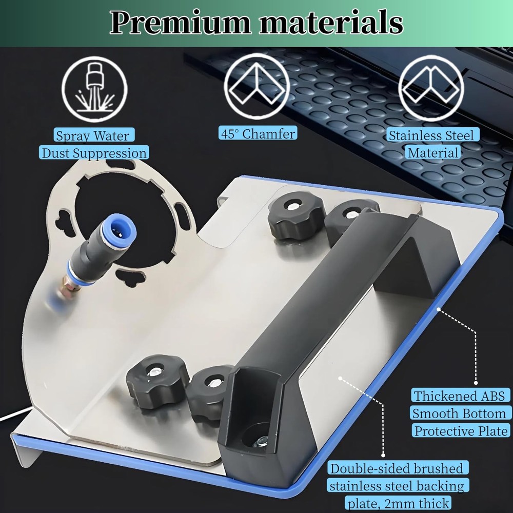 45degree tile chamfering tool, ceramic tile cutting tool, angle grinder attac...