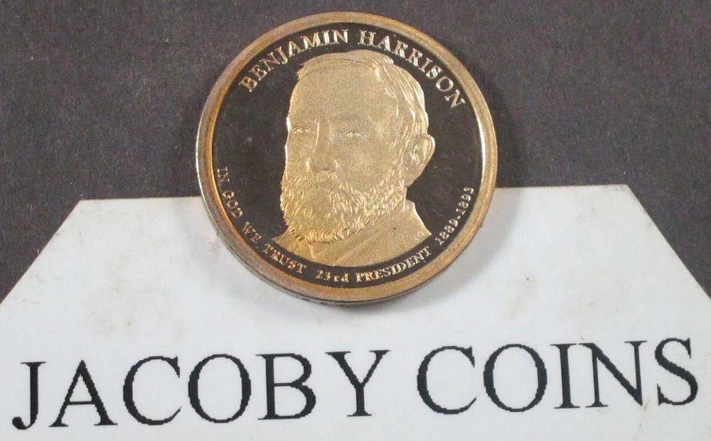 2012 S Benjamin Harrison Presidential Proof Dollar