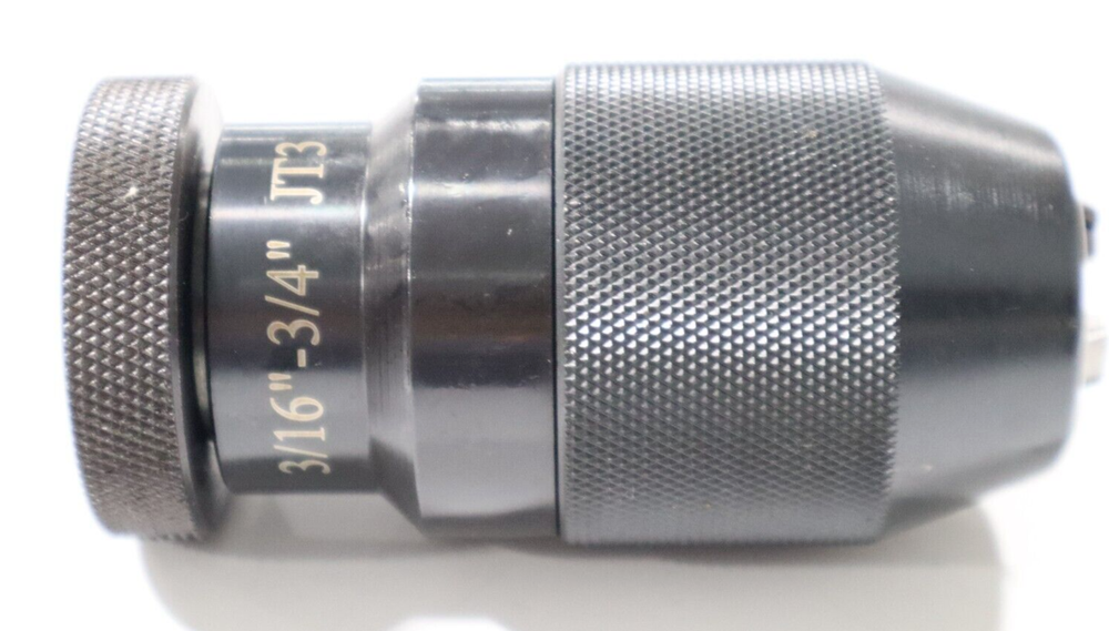 KEYLESS 3/4" DRILL CHUCK, JT3 MOUNT, 3/16" - 3/4" CAPACITY L100