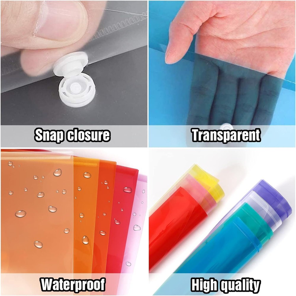28 Sobres De Plastico, Carpetas De Plastico, Carpetas Para Documentos, Plast...