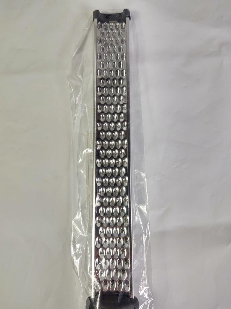 Grater Zester Black Handle Silver Tone Kitchen New