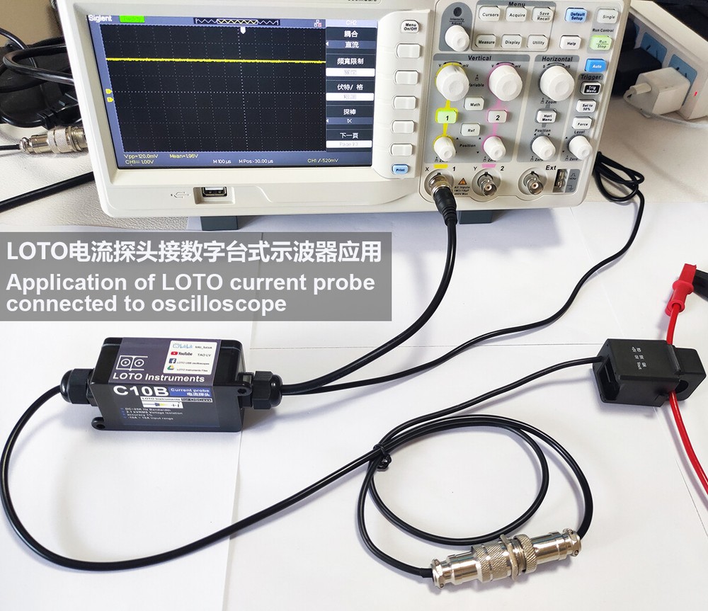 Clamp-on Current Probe Open-close Transformer 10A~200A Current Detection