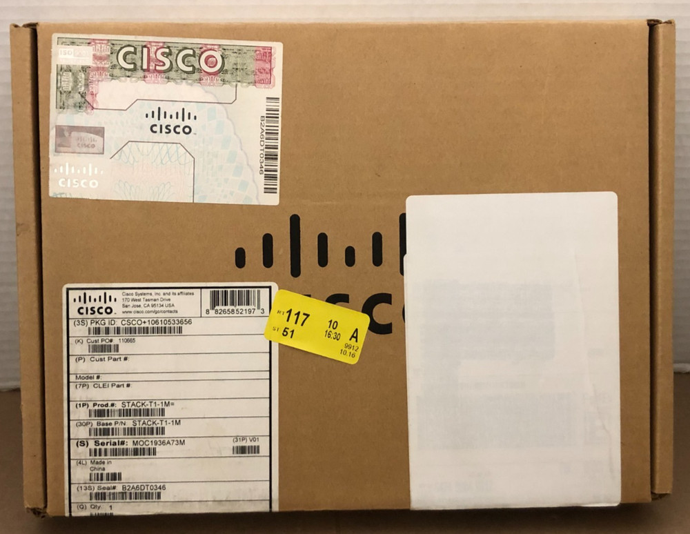 STACK-T1-1M Cisco Catalyst StackWise 1M Stacking Cable 800-40404-01 (LOT OF 5)