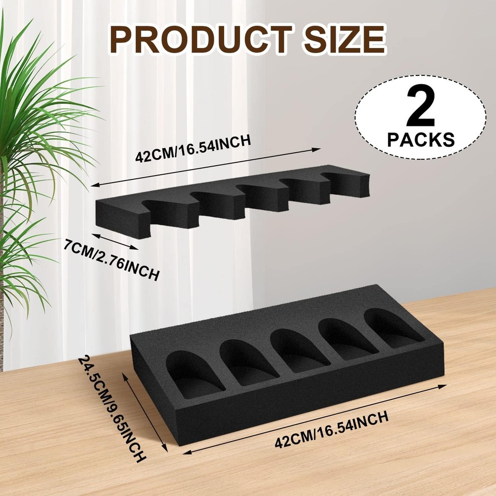Geelin 2 Set Foam Gun Rack Safe Accessory Universal brown