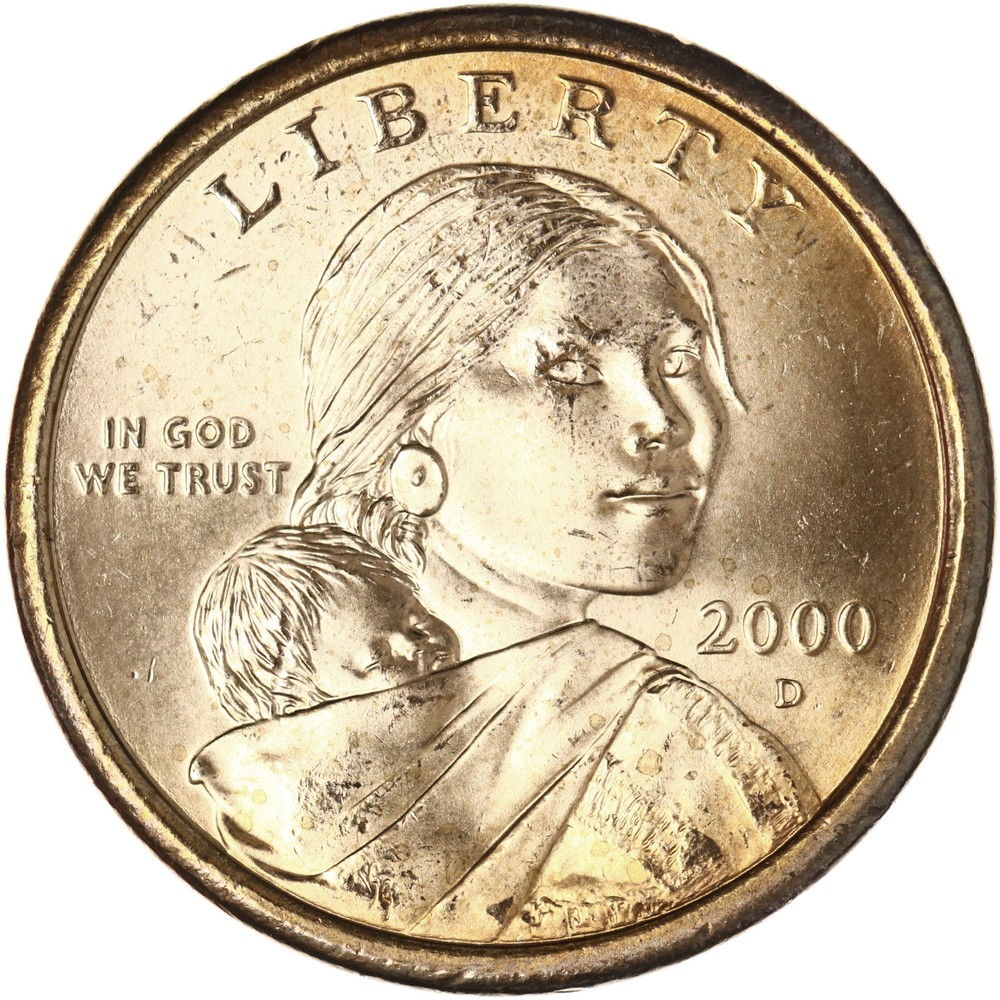 2000 D Native American Sacagawea Dollar BU