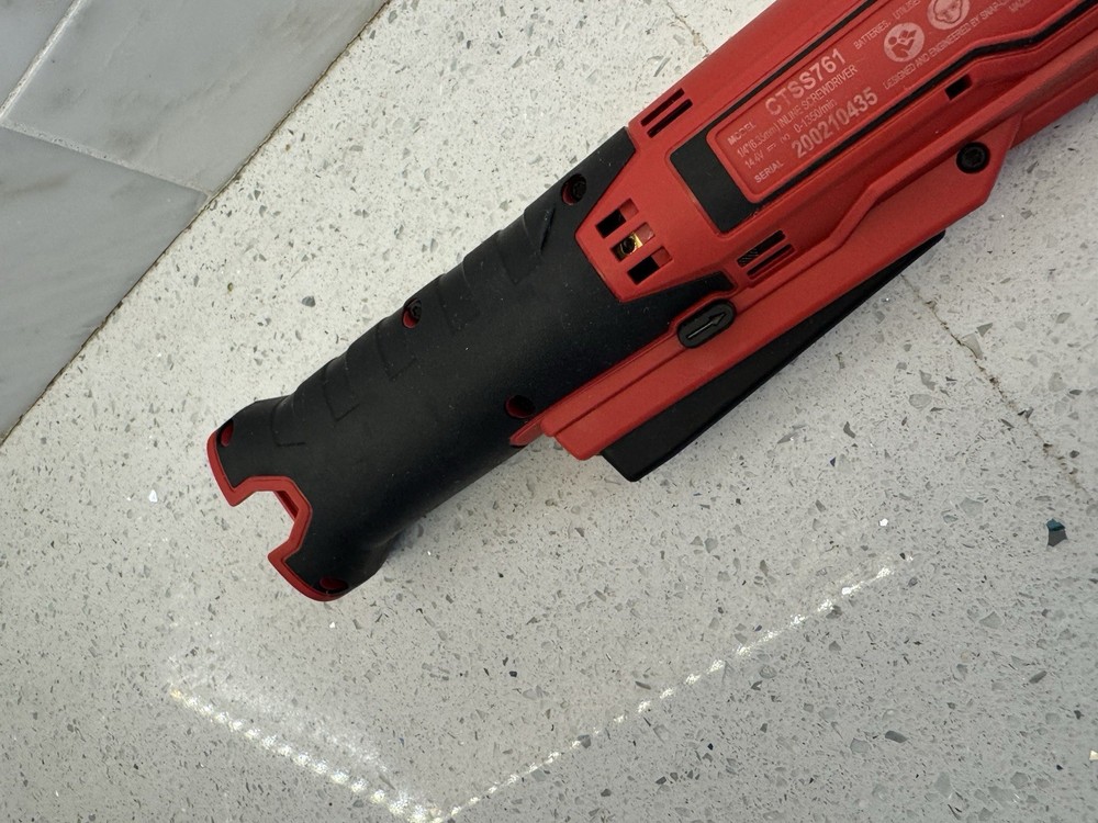 Snap-on Red Micro Lithium CTSS761 14.4V 1/4" Hex Inline Screwdriver TOOL ONLY