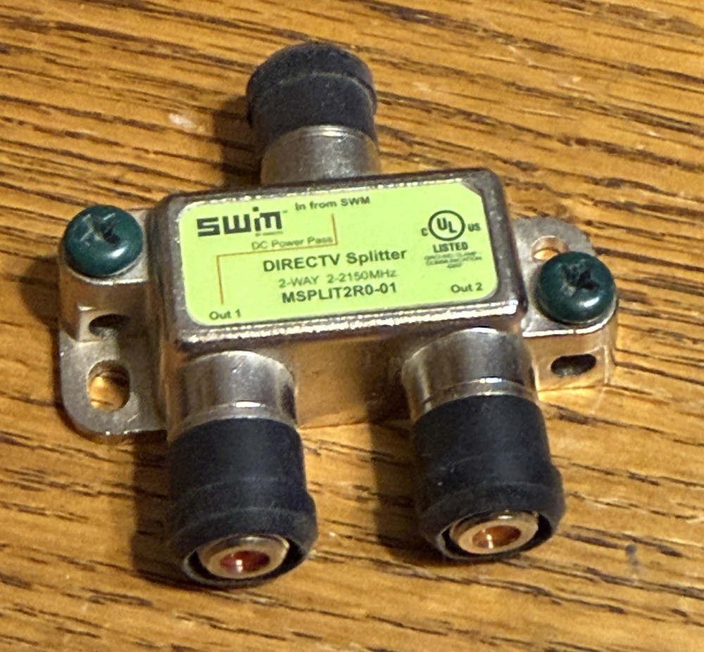 DirecTV 2-Way SWM Splitter (Model: MSPLIT2R0-01)