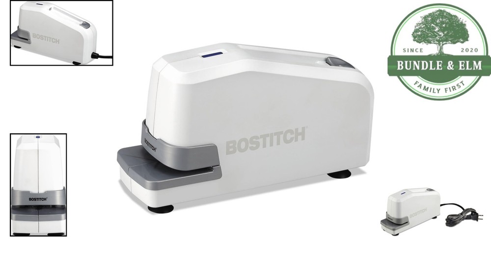 Automatic Heavy Duty Stapler with Refill Alert Light and Storage Compartment