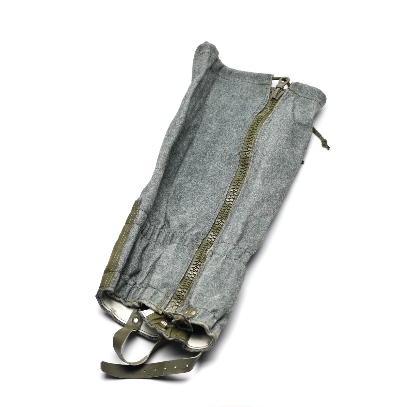 Genuine Swiss army Gaiters wool grey mountains hiking military surplus