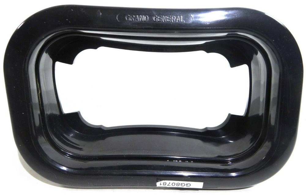 Rectangular Light Grommet Black PVC Open Back GG#80781 Pair