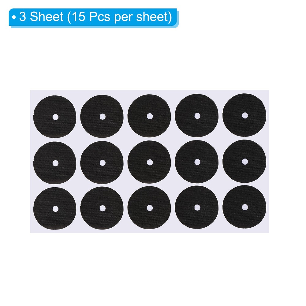 3 Sheet/45Pcs Pool Table Marker Dots, Billiard Point Stickers, Black