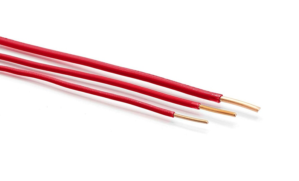 THHN / Building Wire - Red Jacket - 10 Gauge Solid Copper UL UV - 10 Ft