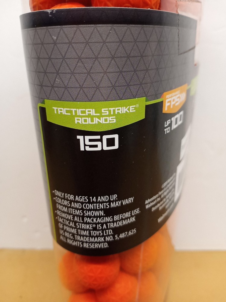 Adventure Force 150 Tactical Strike Rounds for use with most Nerf Rival Blasters