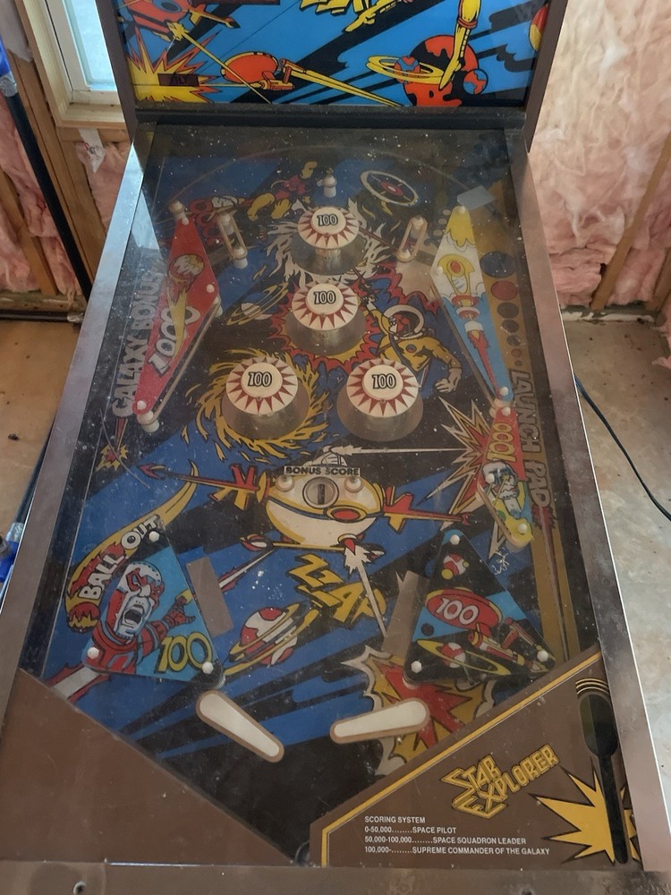 Vintage Star Explorer Pinball Machine