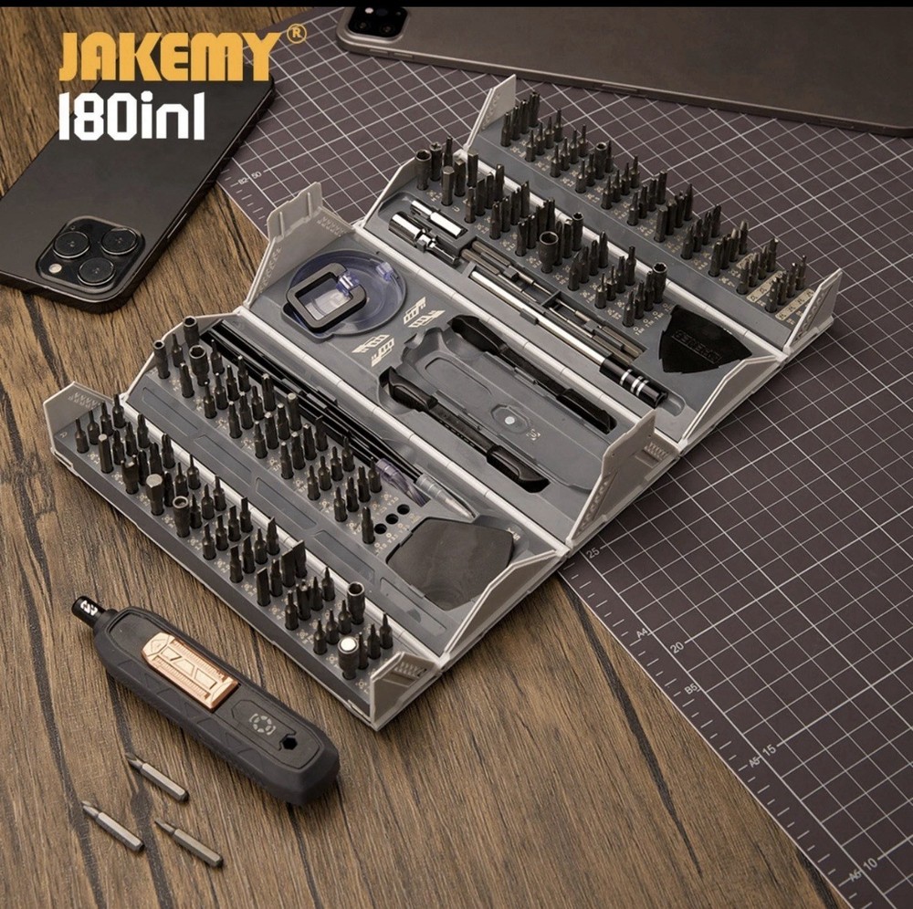 Battery/Electric/Rechargable 180PC Screwdriver Set Repair PC Computer Tech Tools