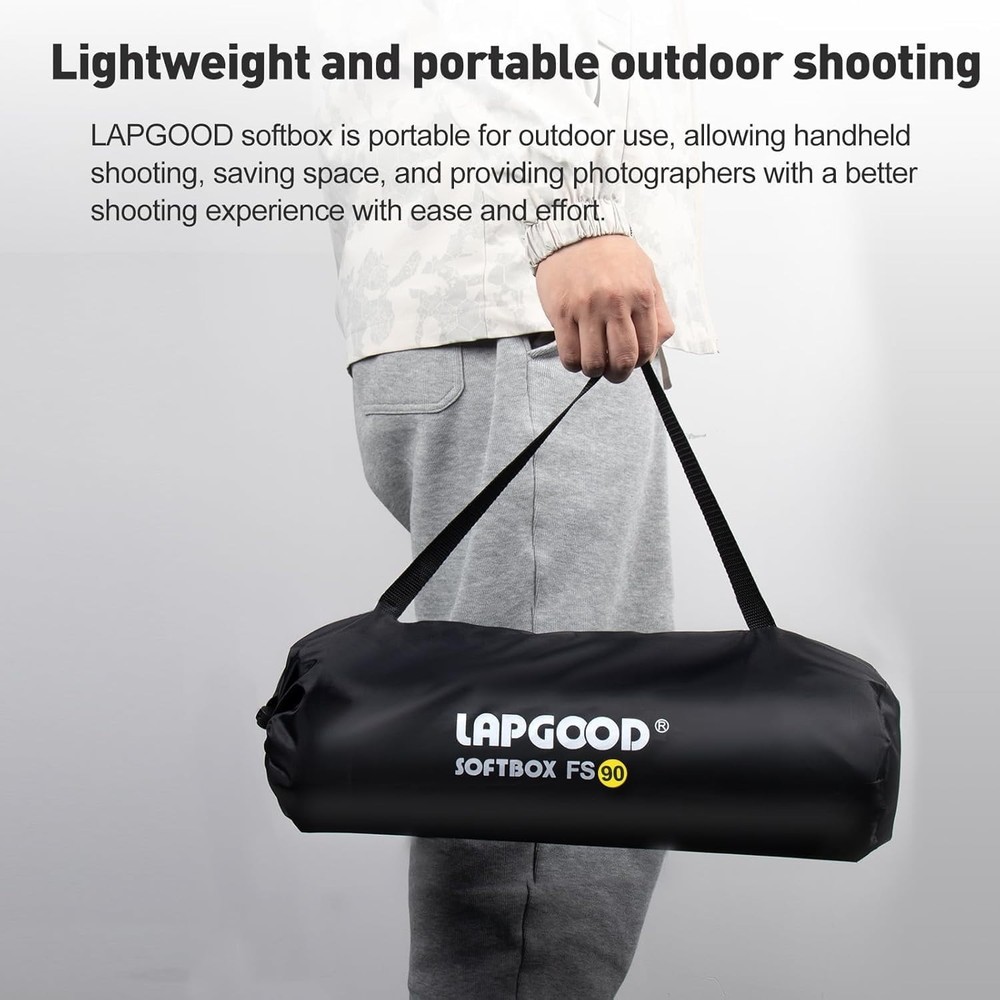 FS90 Softbox 90cm/35.5in Softboxes, Quick Release Foldable Softbox with Honey...