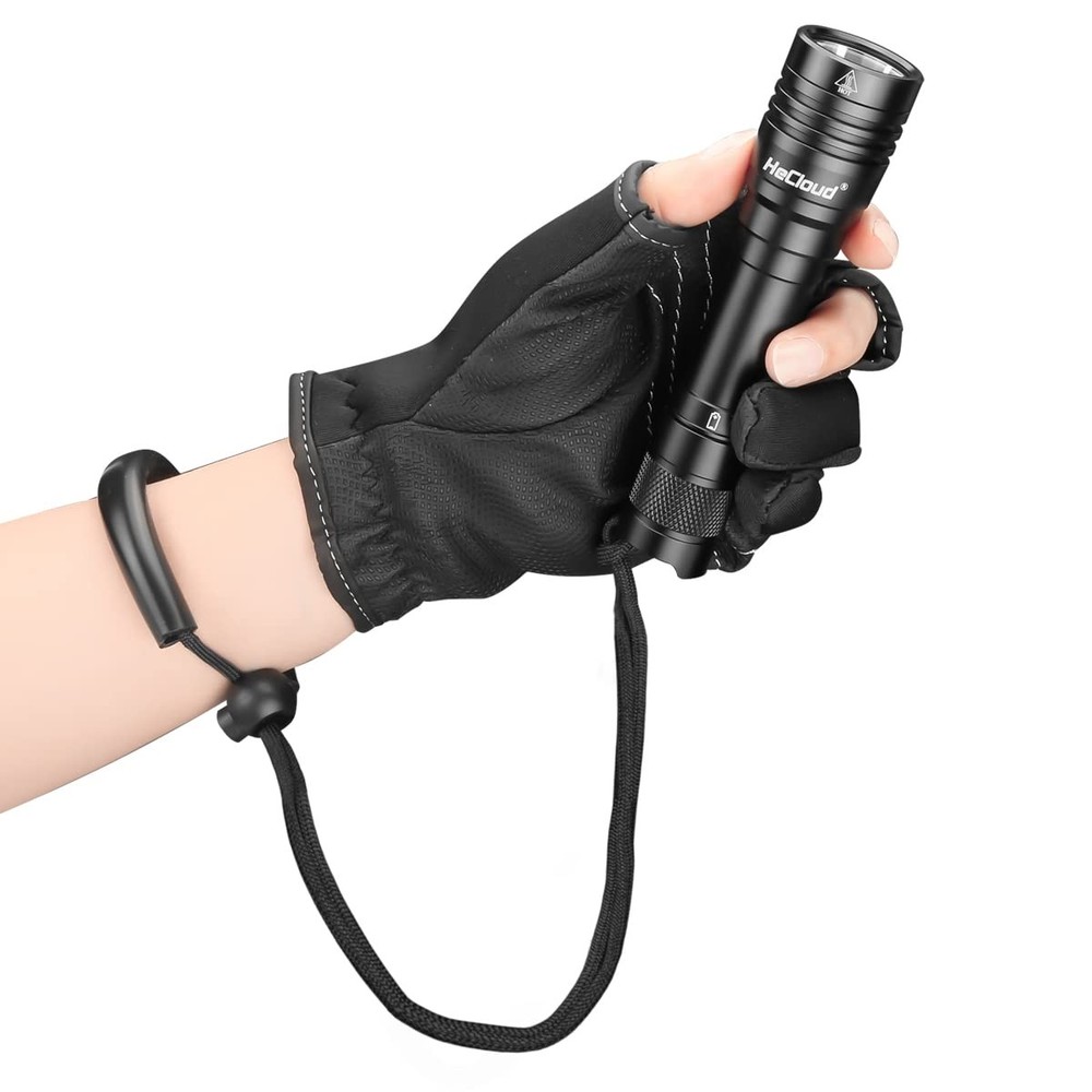 2 Pack Scuba Diving Flashlight with Rechargeable Power Dive Light Torch 3000 ...