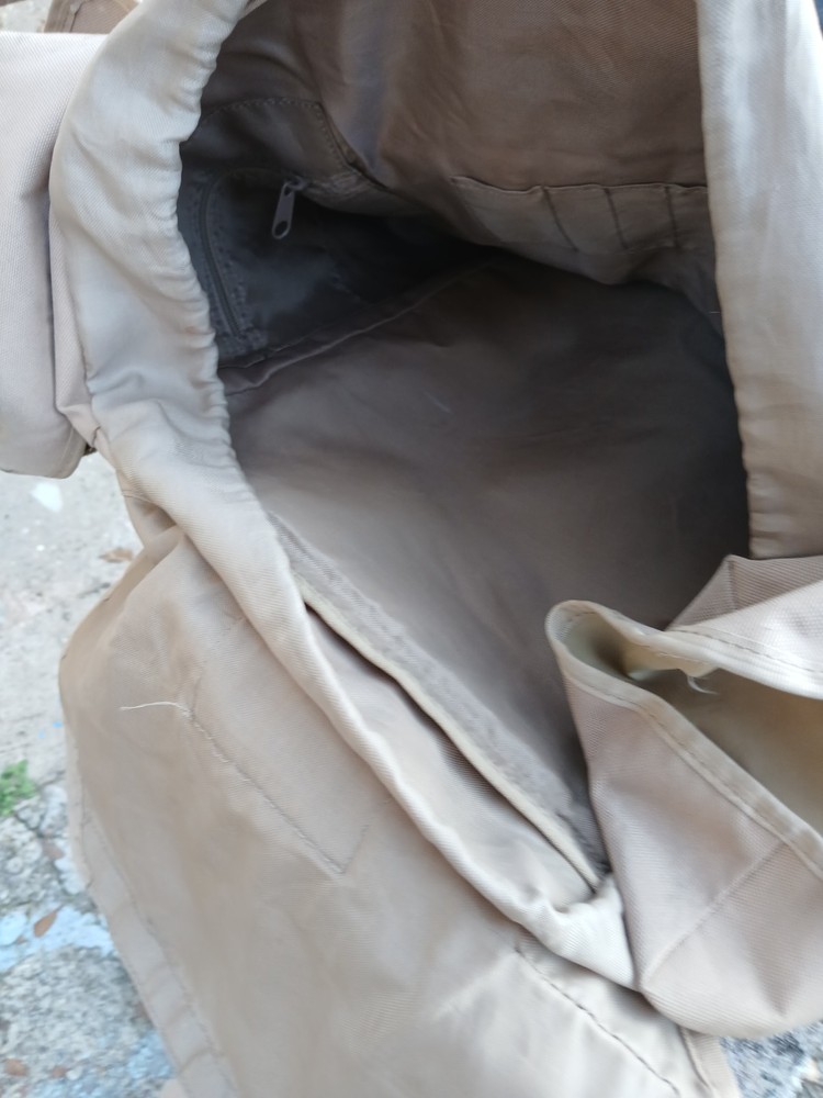 Tan Military Surplus Backpack Militaria Multiple Pockets Webbing