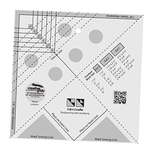 Cat's Cradle Tool Quilt Ruler - CGRDH1