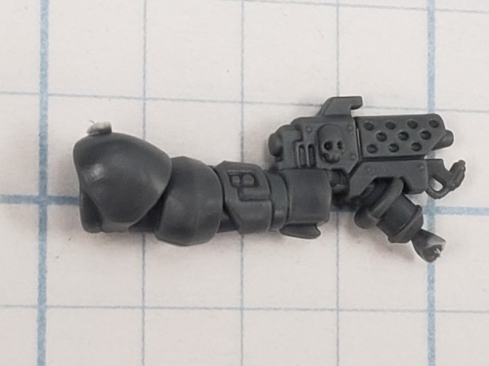 40k Salamanders Bits Primaris Upgrade Skull Engraved Hand Flamer #09