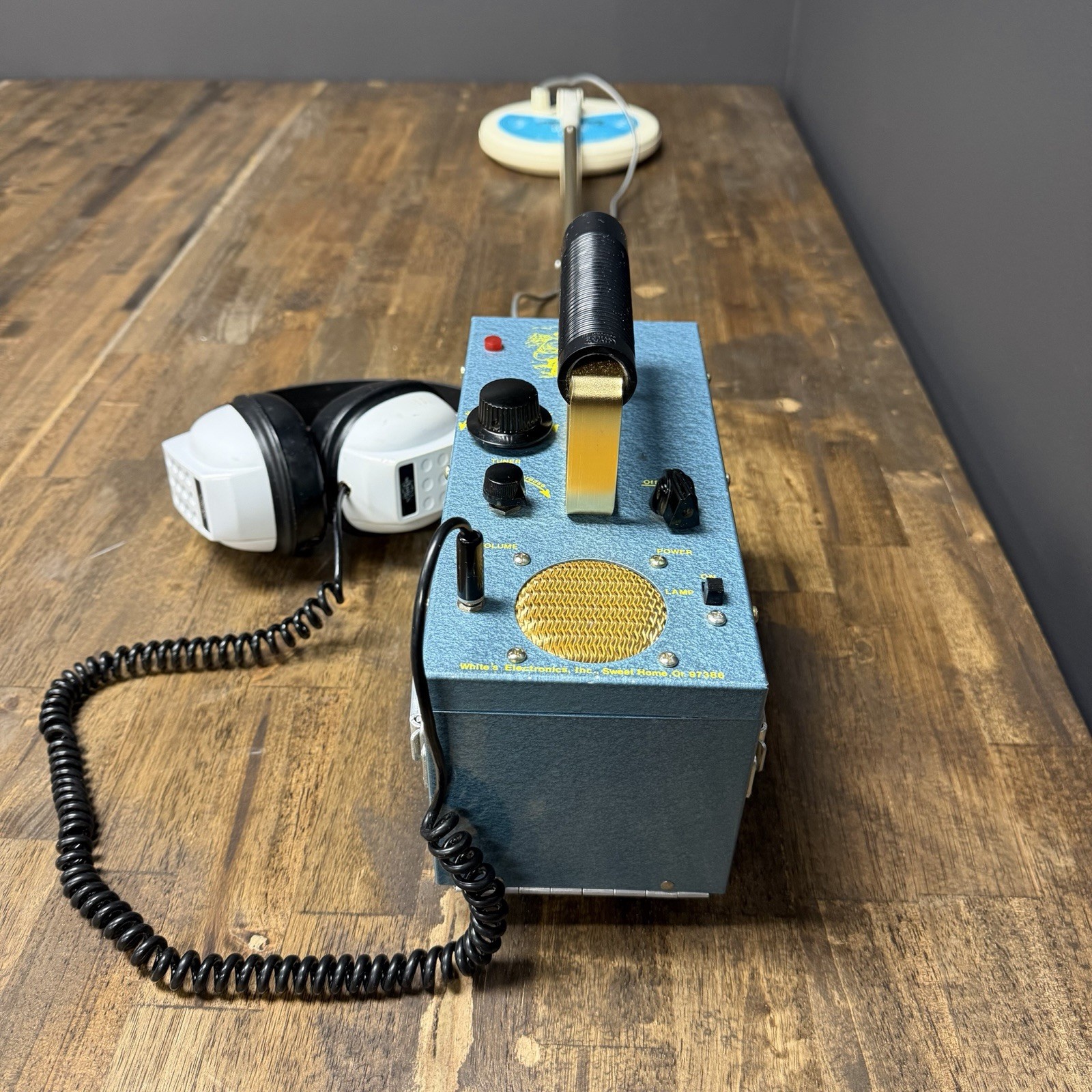 White’s Coinmaster TRX Metal Detector w/ Probe, Headphones – Serviced, Complete