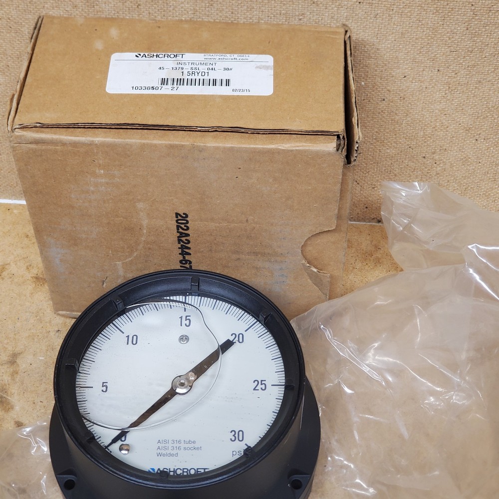 ASHCROFT 451379SSL04L30# Pressure Gauge