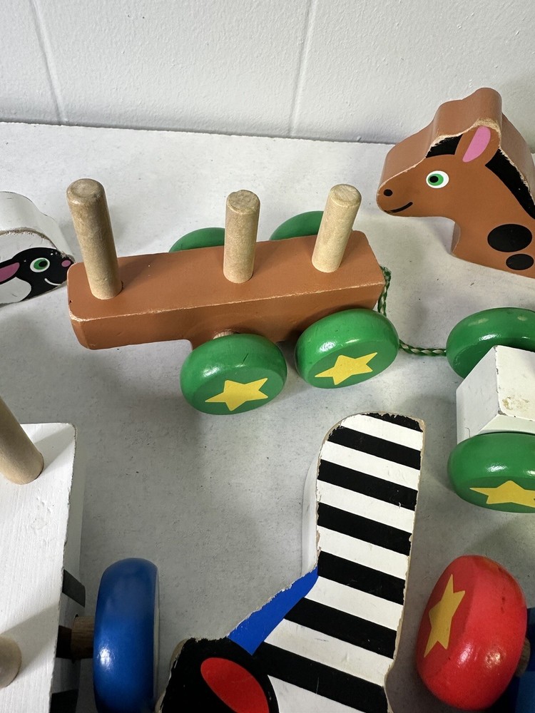 Melissa And Doug Pull Along Zoo Animals Toy