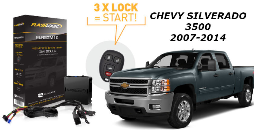 Flashlogic Remote Start for Chevy Silverado 3500 Plug N Play 2012 FLRSGM10