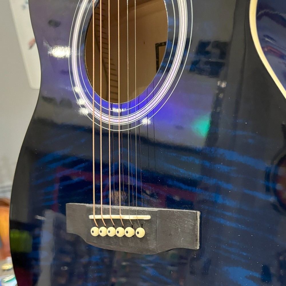 Mars Acoustic Guitar: Blue
