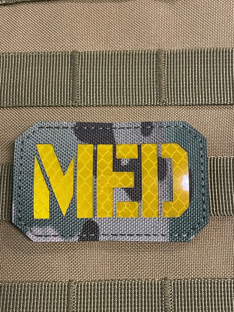 MED Medic Reflective Patch Paramedic EMT IFAK Hook Loop