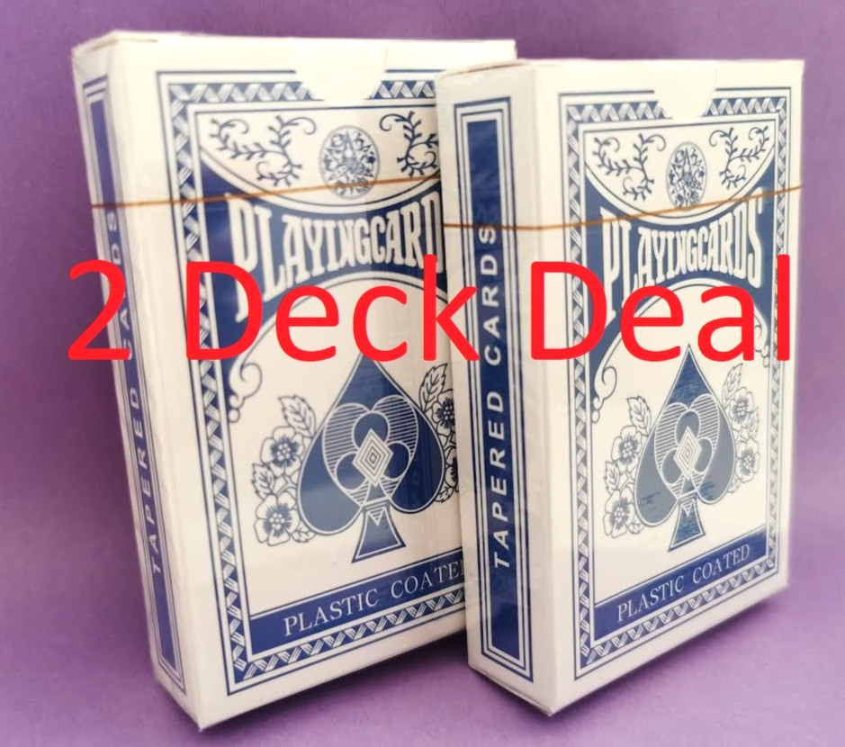 MAGIC playing Card Tricks 2 x Decks ULTIMATE Marked/Tapered/Stripper + Tutorial