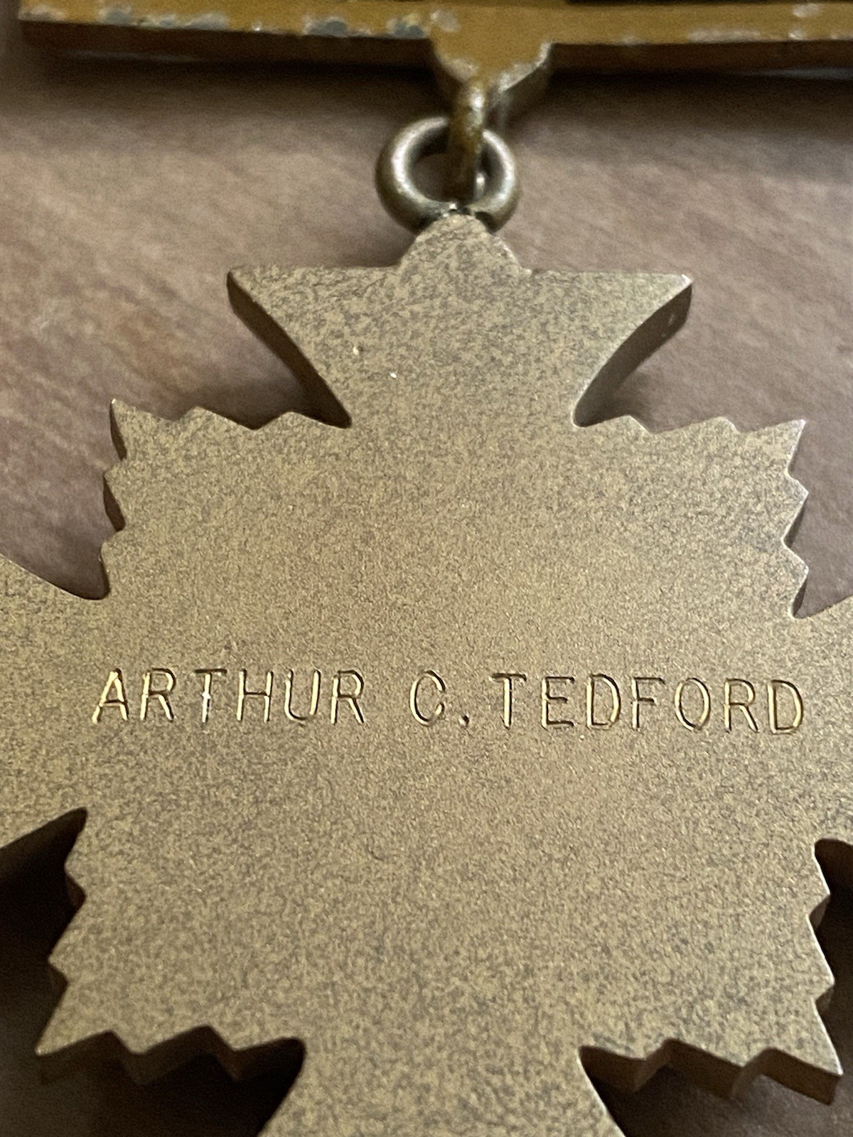 Distinguished Flying Cross - Named & Engraved to *Arthur C. Tedford*