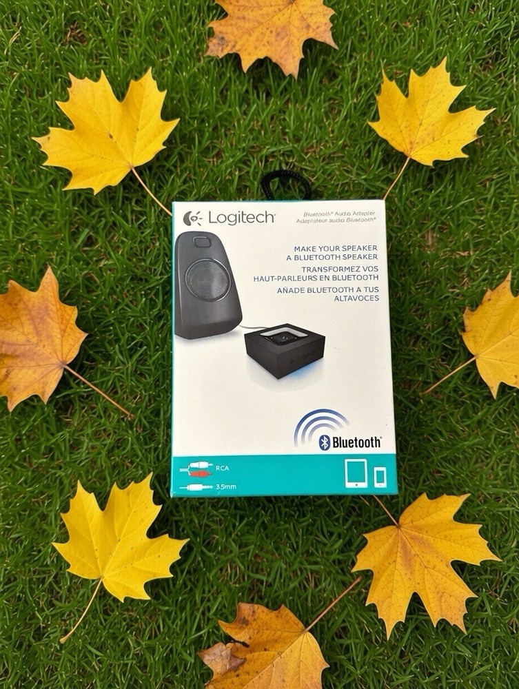 Logitech Bluetooth Audio Adapter RCA & 3.5mm for PC, Stereo, Multipoint Pairing