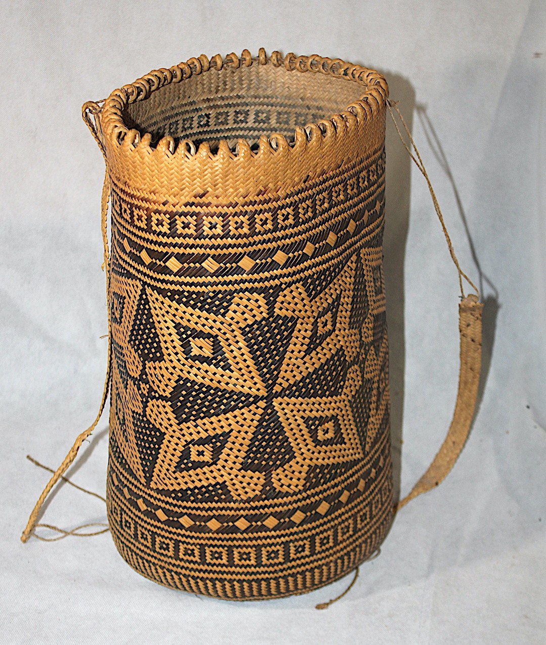 Lot of 6 Vintage Ajat Basket Penan People Borneo 20th Century Tribal